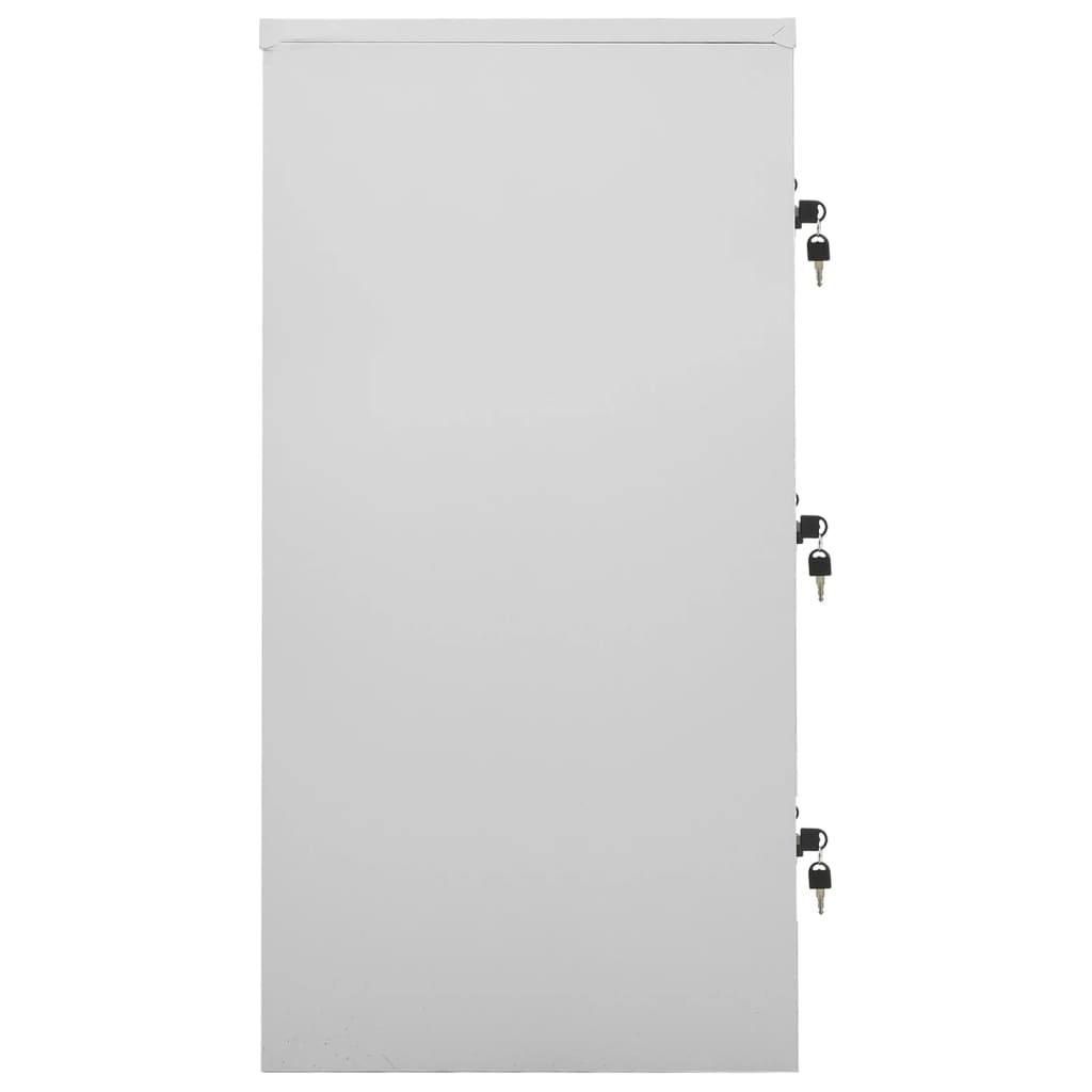 Vidaxl Vestiaire métallique 9 casiers - Gris et bleu - Jusqu'à -53% sur l'outlet