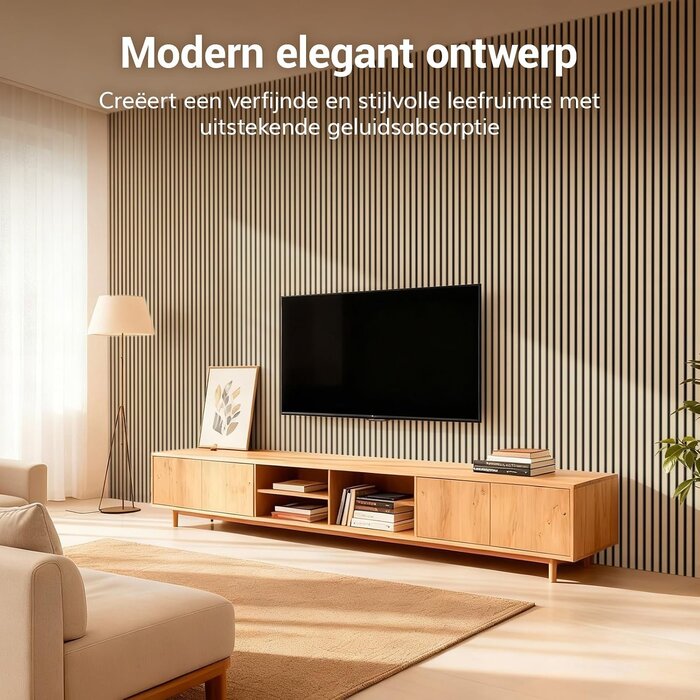 Tonor Panneaux muraux acoustiques 3D bois - 120x60cm - Jusqu'à -34%