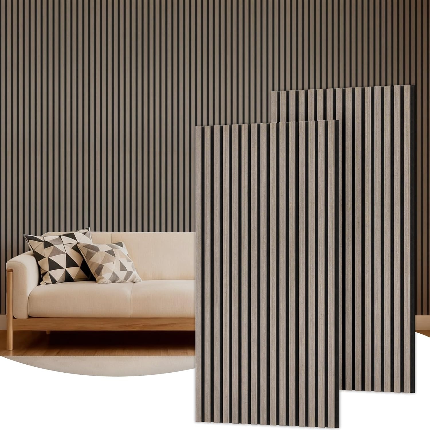 Tonor Panneaux muraux acoustiques 3D bois - 120x60cm - Jusqu'à -34%