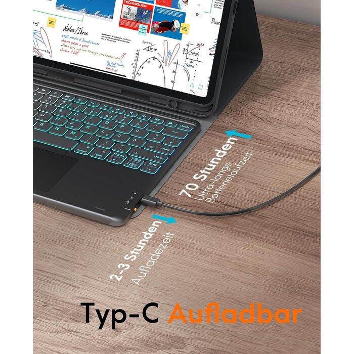 Étui clavier QWERTZ pour iPad Air 13" M2 - Jusqu'à 28% de remise