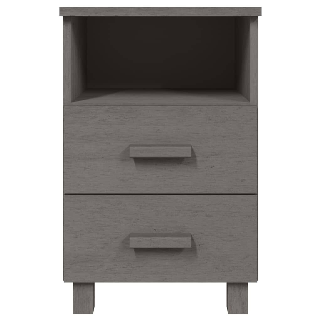 Vidaxl Lot de 2 tables de chevet en bois gris - Jusqu'à 34 % de réduction