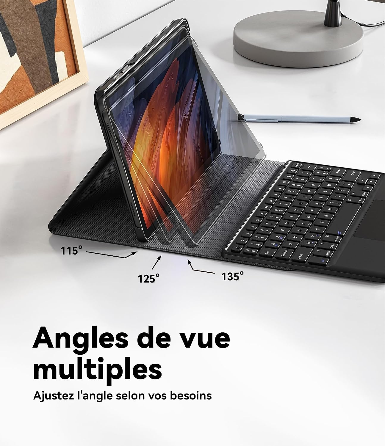 Étui Clavier AZERTY pour Galaxy Tab A9 Plus - Jusqu'à -28% de remise