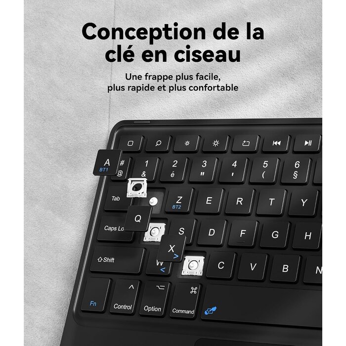 Étui Clavier AZERTY pour Galaxy Tab A9 Plus - Jusqu'à -28% de remise