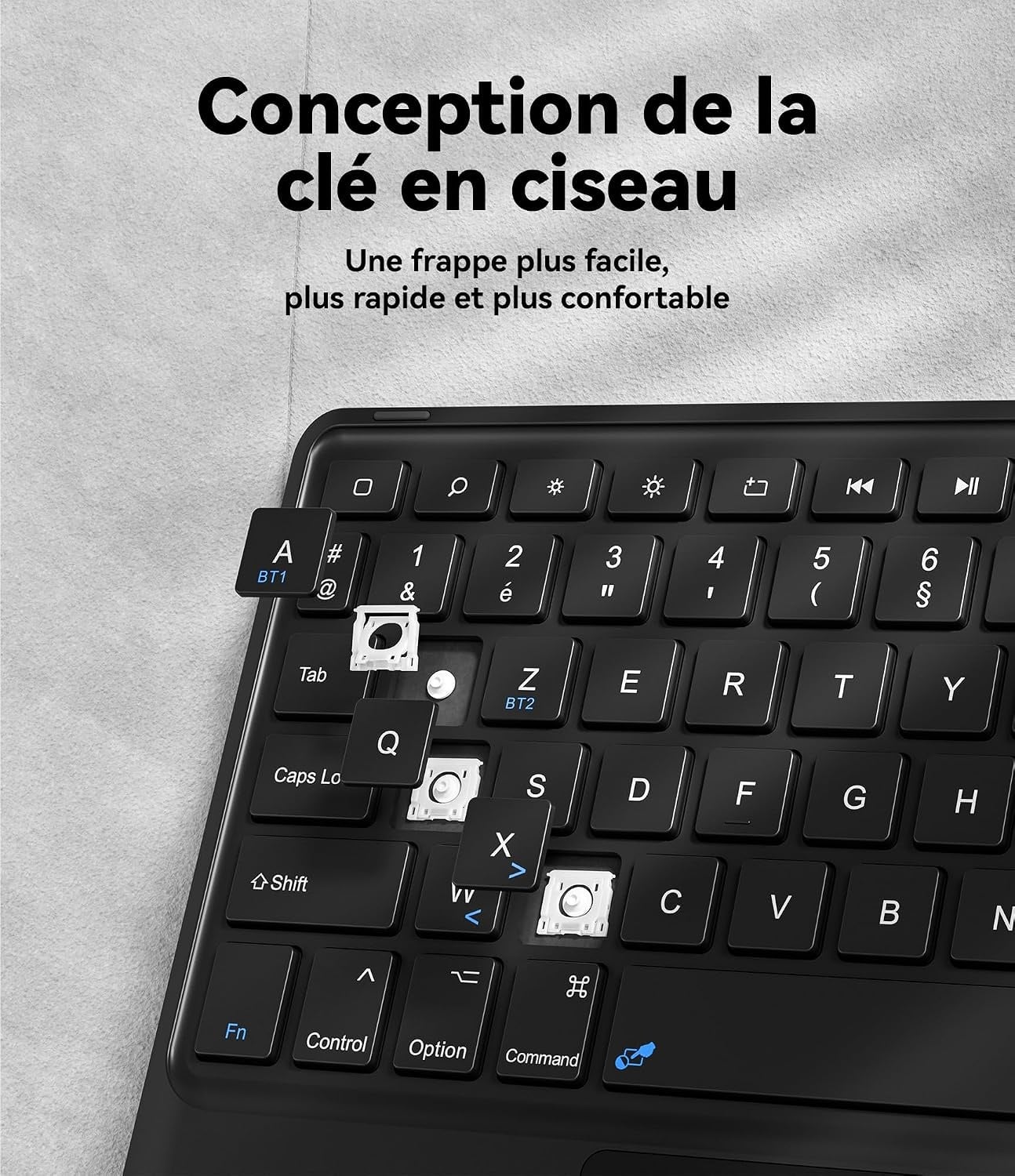 Étui Clavier AZERTY pour Galaxy Tab A9 Plus - Jusqu'à -28% de remise