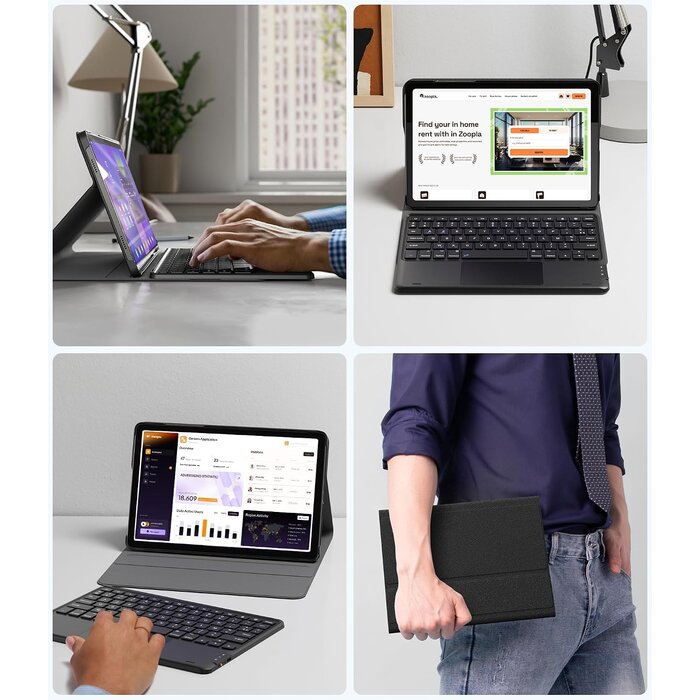 Étui Clavier AZERTY pour Galaxy Tab A9 Plus - Jusqu'à -28% de remise