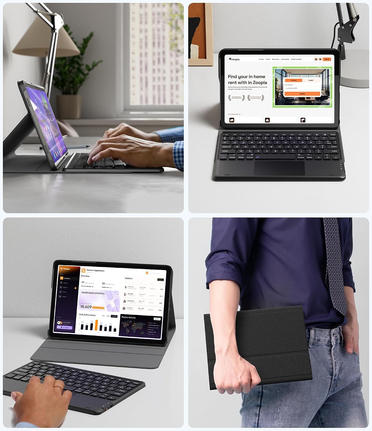 Étui Clavier AZERTY pour Galaxy Tab A9 Plus - Jusqu'à -28% de remise