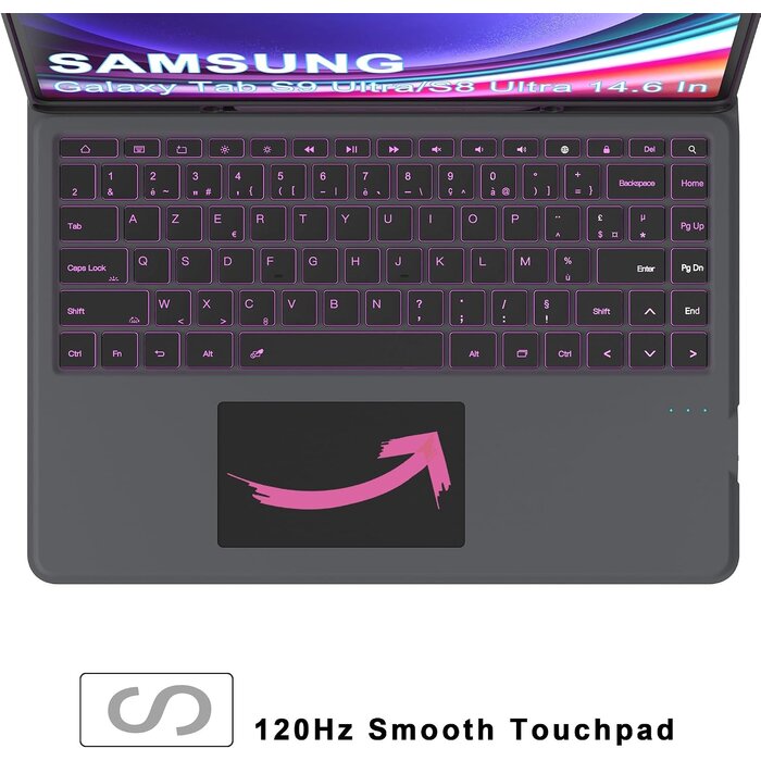 Étui clavier AZERTY pour Tab S9/S8 Ultra - Jusqu'à 33% de remise