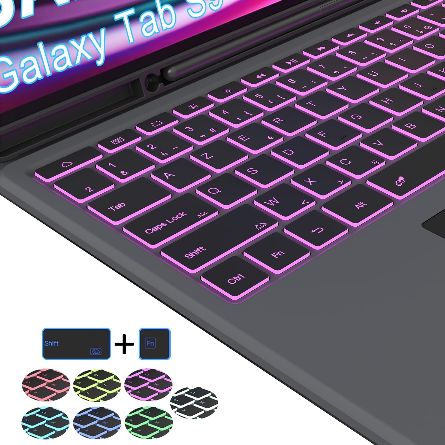 Étui clavier AZERTY pour Tab S9/S8 Ultra - Jusqu'à 33% de remise