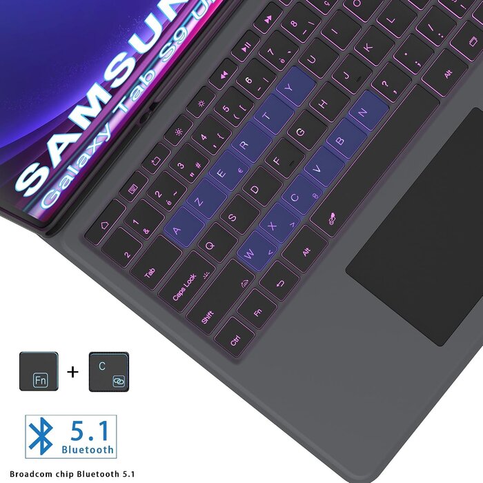Étui clavier AZERTY pour Tab S9/S8 Ultra - Jusqu'à 33% de remise