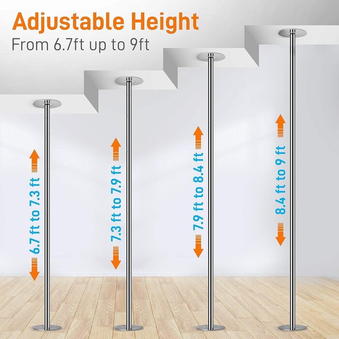 Barre de danse professionnelle acier 45 mm - Jusqu'à -34% sur l'outlet