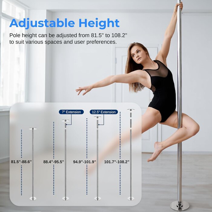 Barre de danse professionnelle acier 45 mm - Jusqu'à -34% sur l'outlet