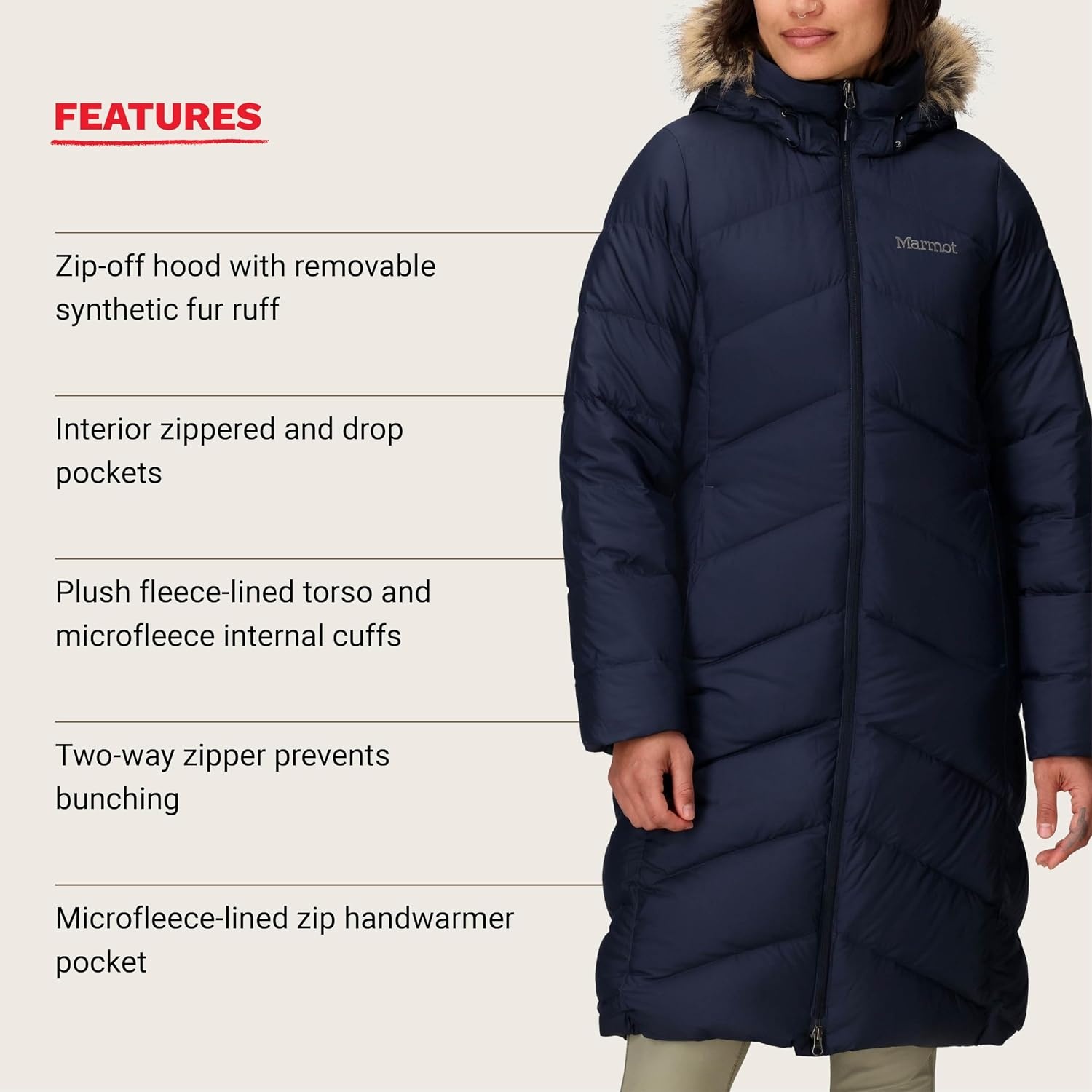 Parka d'hiver légère en duvet femme - Jusqu'à 35% de réduction