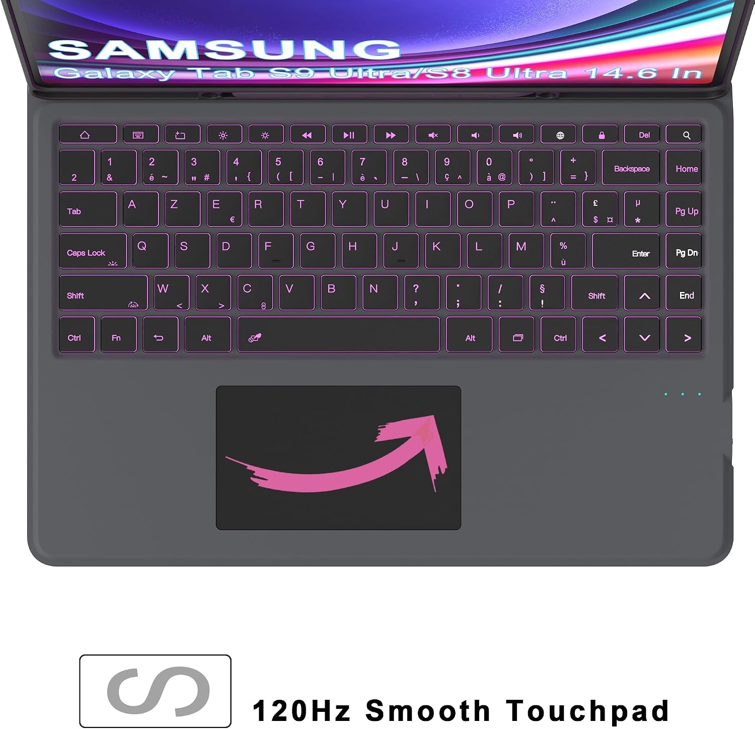 Étui Clavier AZERTY pour Tab S9/S8 Ultra - Jusqu'à -33% sur l'Outlet