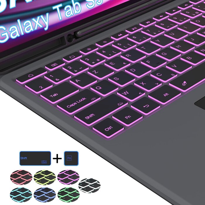Étui Clavier AZERTY pour Tab S9/S8 Ultra - Jusqu'à -33% sur l'Outlet