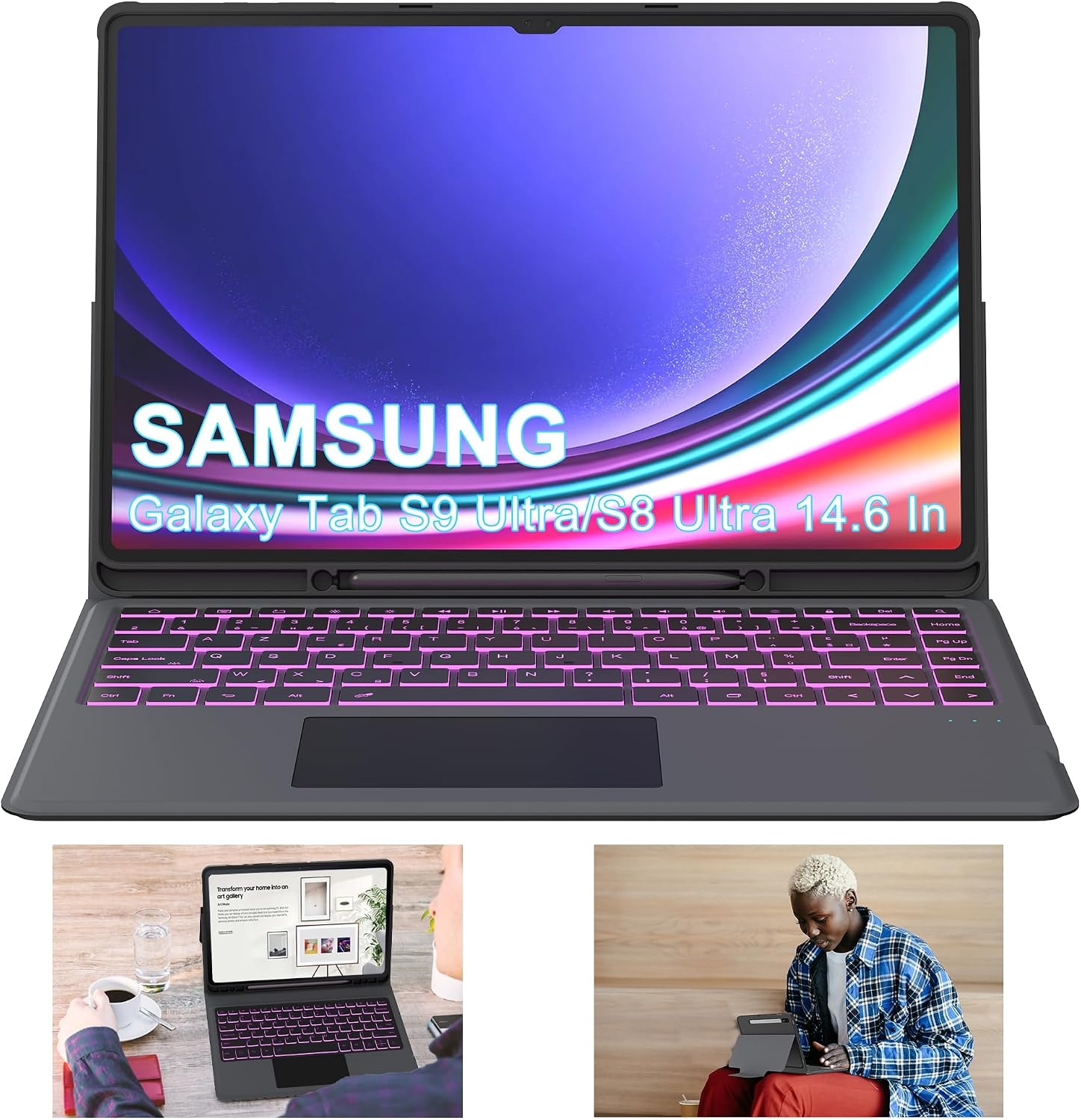 Étui Clavier AZERTY pour Tab S9/S8 Ultra - Jusqu'à -33% sur l'Outlet
