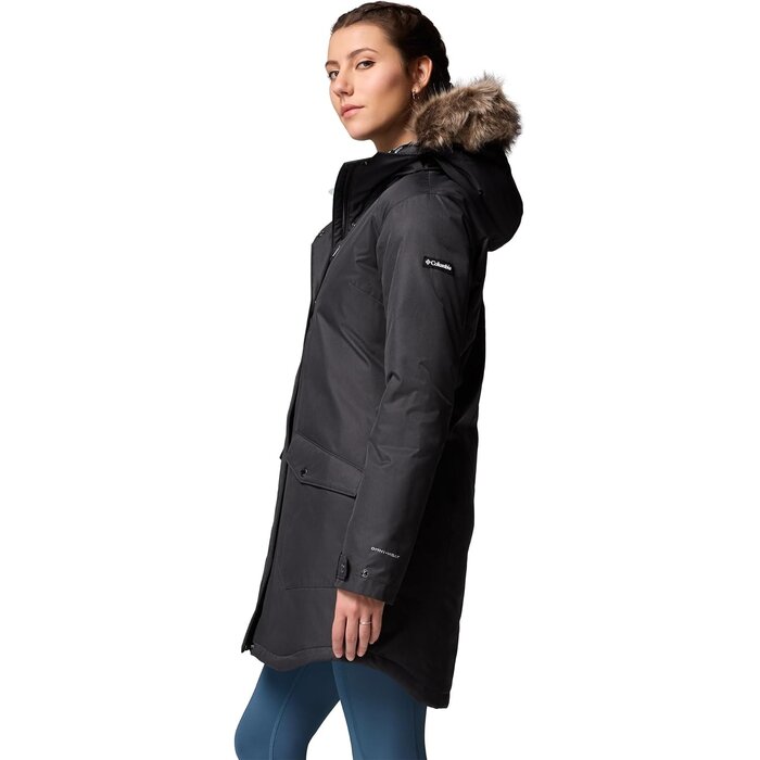 Manteau d'hiver long matelassé femme noir - Jusqu'à 35% de réduction