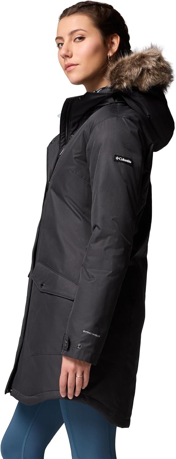 Manteau d'hiver long matelassé femme noir - Jusqu'à 35% de réduction