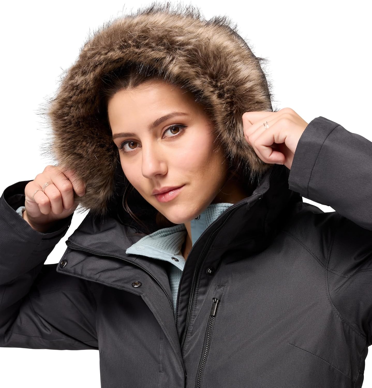 Manteau d'hiver long matelassé femme noir - Jusqu'à 35% de réduction