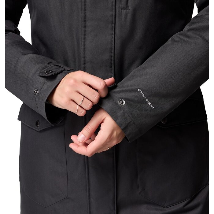 Manteau d'hiver long matelassé femme noir - Jusqu'à 35% de réduction