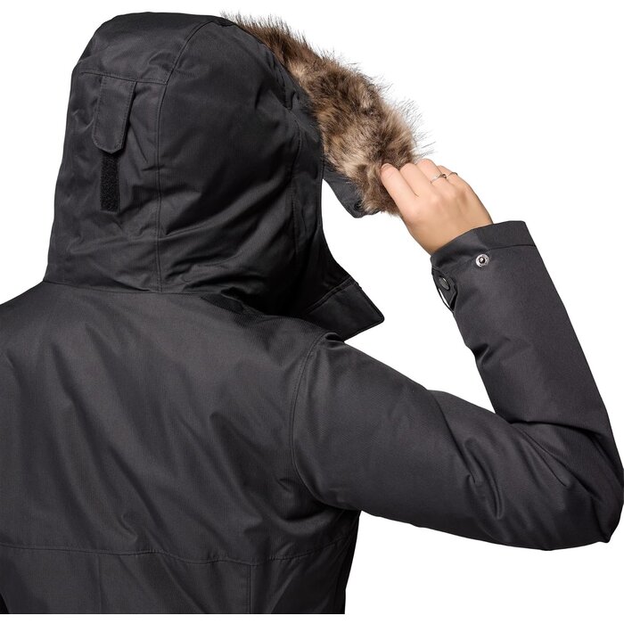 Manteau d'hiver long matelassé femme noir - Jusqu'à 35% de réduction