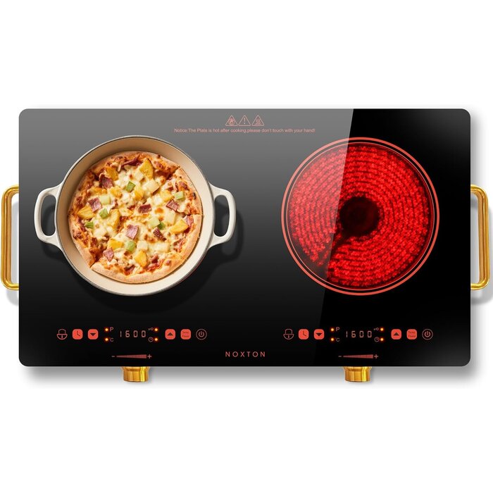 Plaque vitrocéramique double 3200W - Jusqu'à 35% de réduction