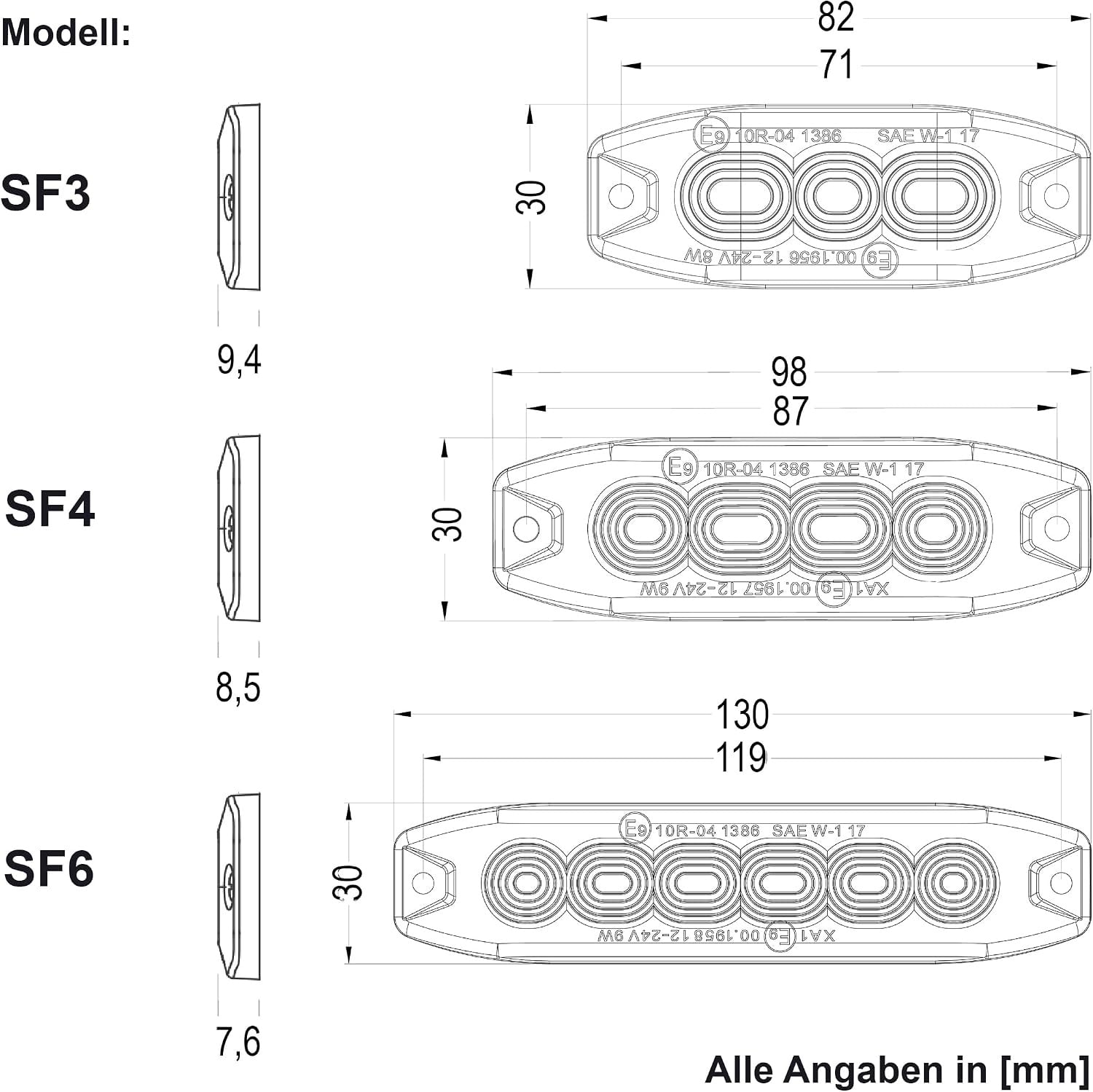 Lot de 2 modules flash LED orange 12V/24V - Ultra-plat - Jusqu'à -30%