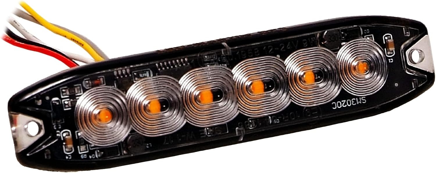 Lot de 2 modules flash LED orange 12V/24V - Ultra-plat - Jusqu'à -30%