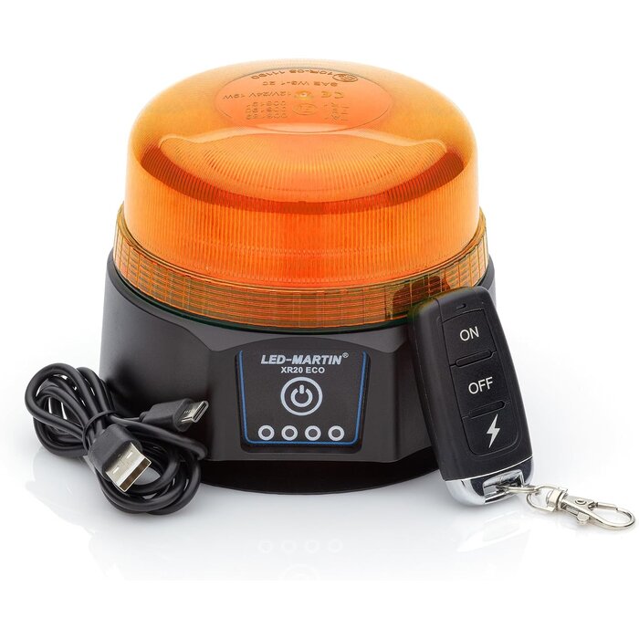 Gyrophare LED Sans Fil XR20 Jaune - Aimanté et Rechargeable - Jusqu'à 34% de remise