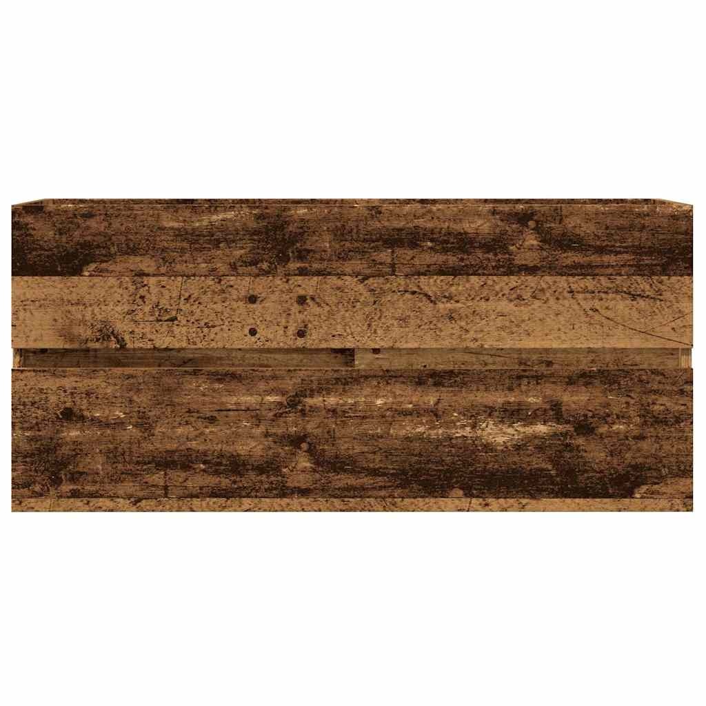 Vidaxl Meuble sous-lavabo suspendu 100 cm bois - Jusqu'à 59% de réduction