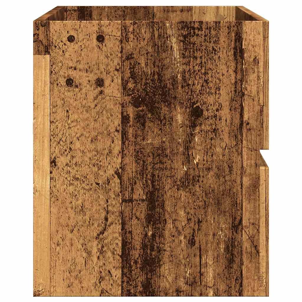 Vidaxl Meuble sous-lavabo suspendu 100 cm bois - Jusqu'à 59% de réduction