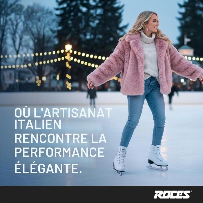 Roces Patins à glace pour femme Paradise blancs - Jusqu'à -34% sur le retour
