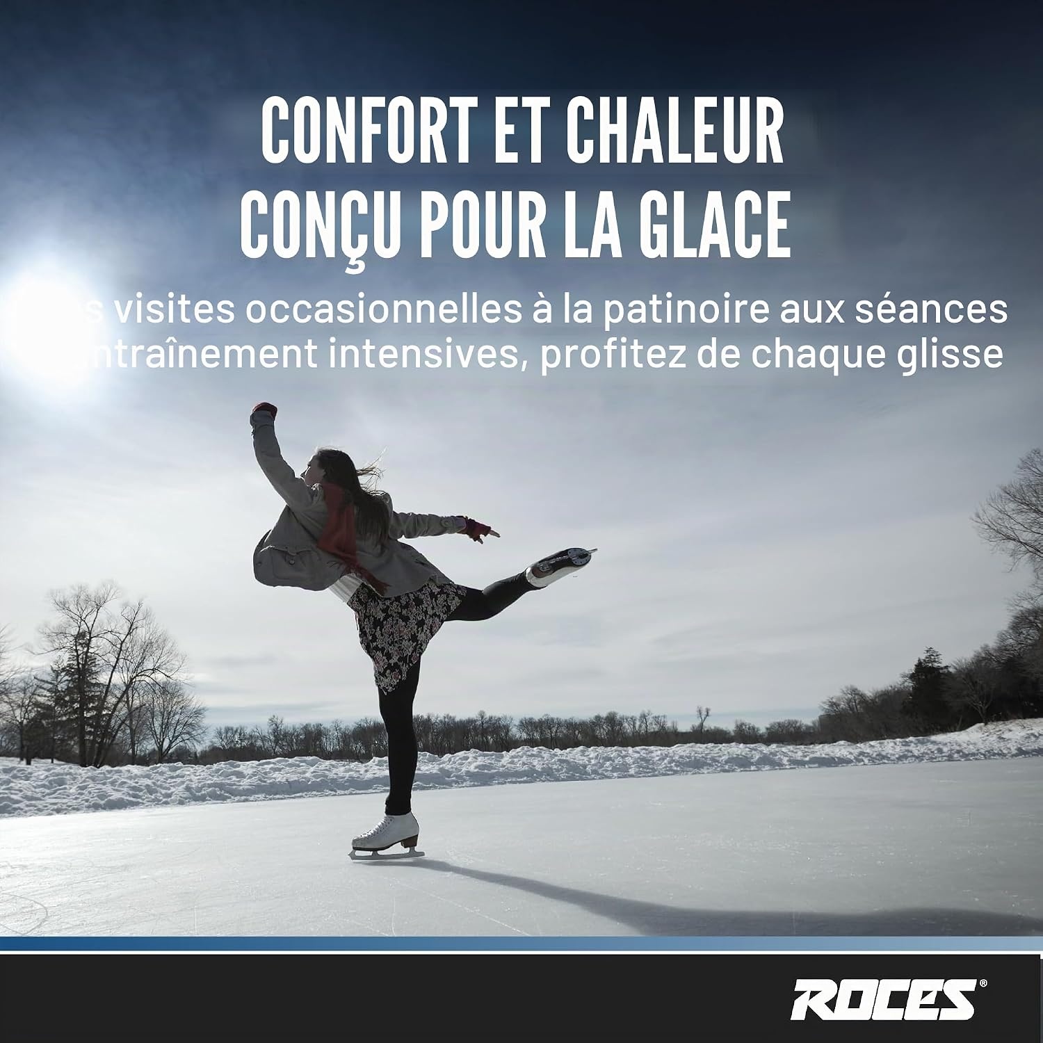 Roces Patins à glace pour femme Paradise blancs - Jusqu'à -34% sur le retour