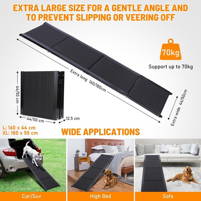Rampe pliable pour chien - Jusqu'à -34% sur le modèle XL 180cm