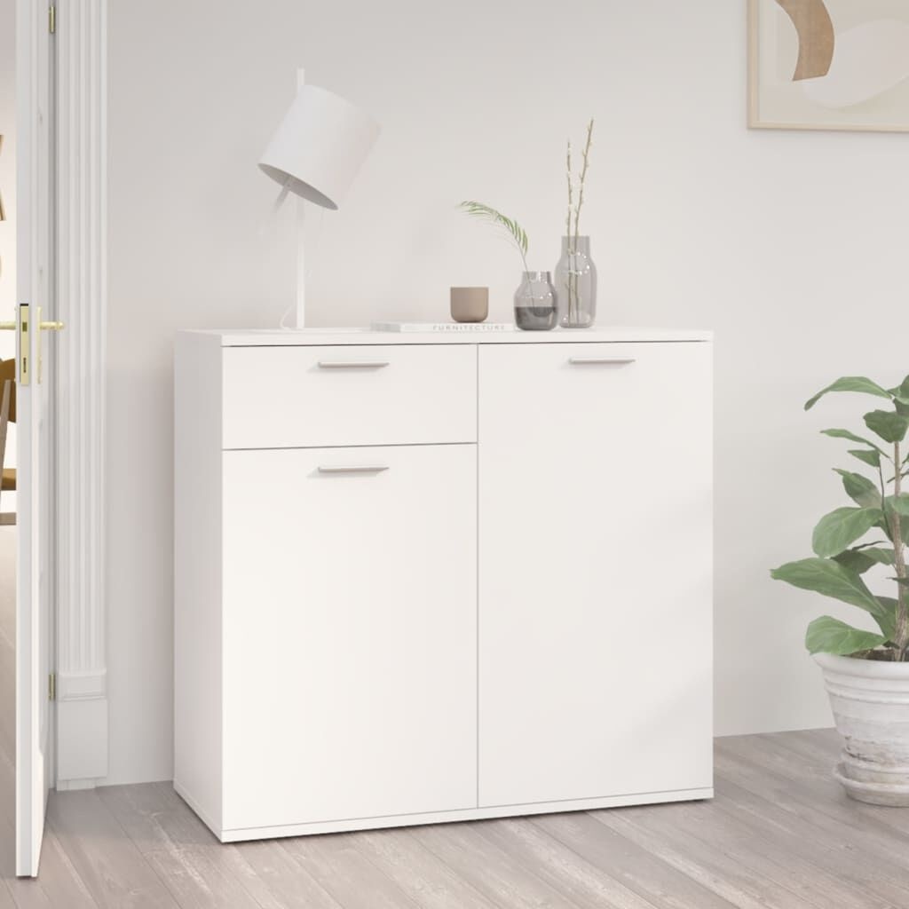 Vidaxl Buffet bas blanc 80x36 cm - Design minimaliste - Jusqu'à -54%