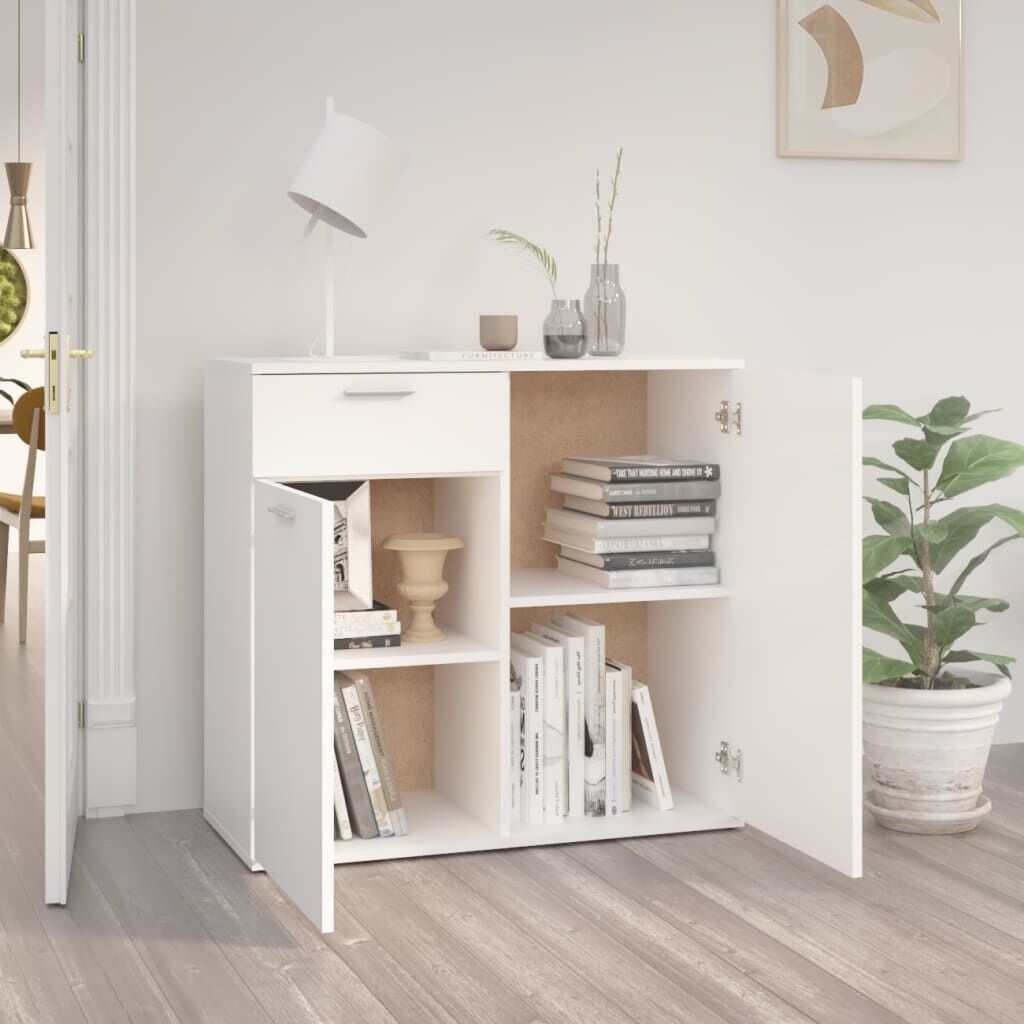 Vidaxl Buffet bas blanc 80x36 cm - Design minimaliste - Jusqu'à -54%