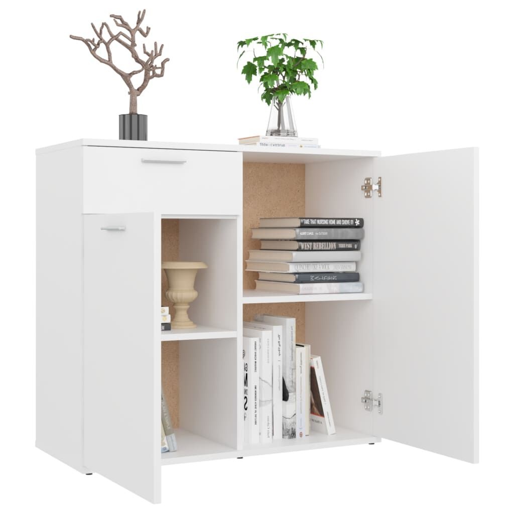 Vidaxl Buffet bas blanc 80x36 cm - Design minimaliste - Jusqu'à -54%
