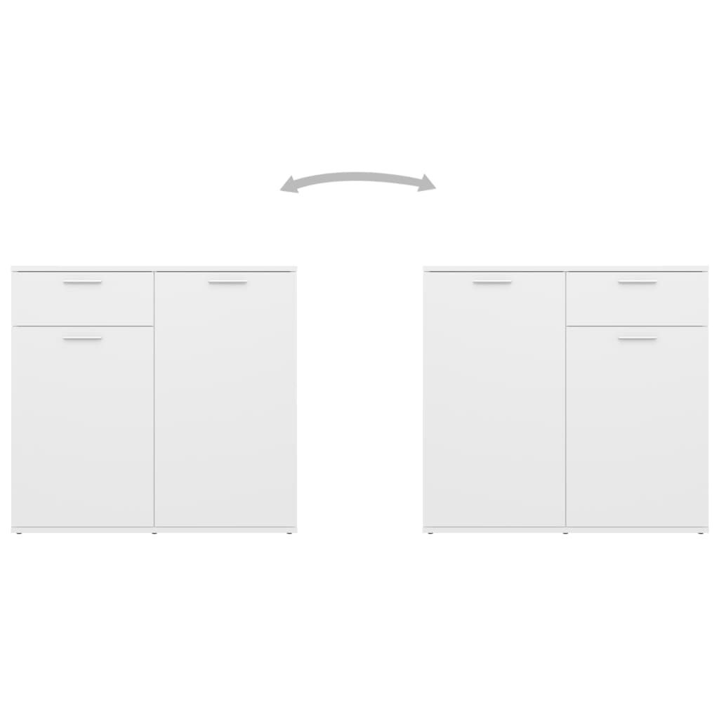 Vidaxl Buffet bas blanc 80x36 cm - Design minimaliste - Jusqu'à -54%