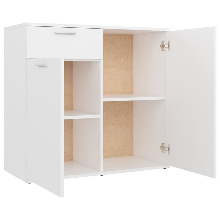 Vidaxl Buffet bas blanc 80x36 cm - Design minimaliste - Jusqu'à -54%