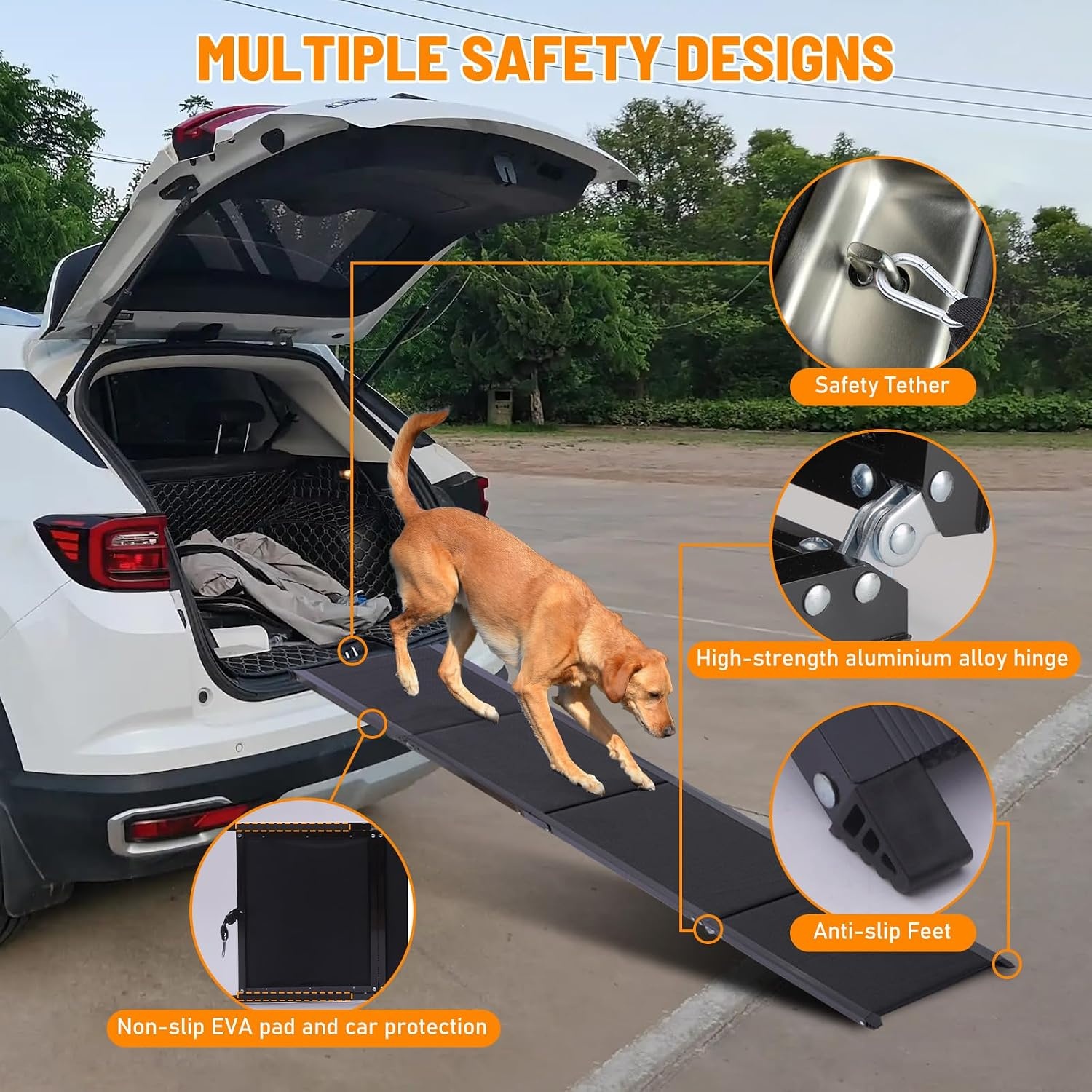 Rampe d'accès pliable pour chien - Aluminium - Jusqu'à -34% sur le prix outlet