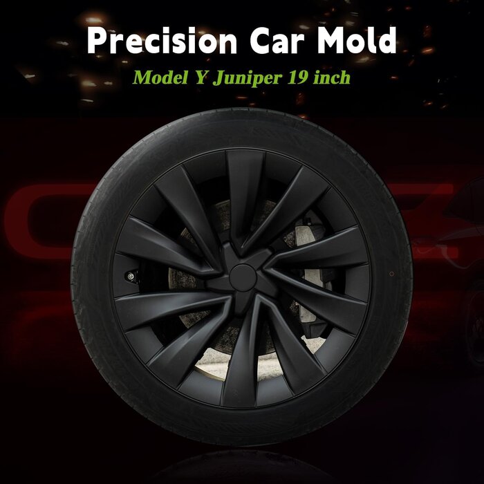Enjoliveurs 19 pouces pour Tesla Model Y 2025-2026 - Noir Mat - Jusqu'à -30%