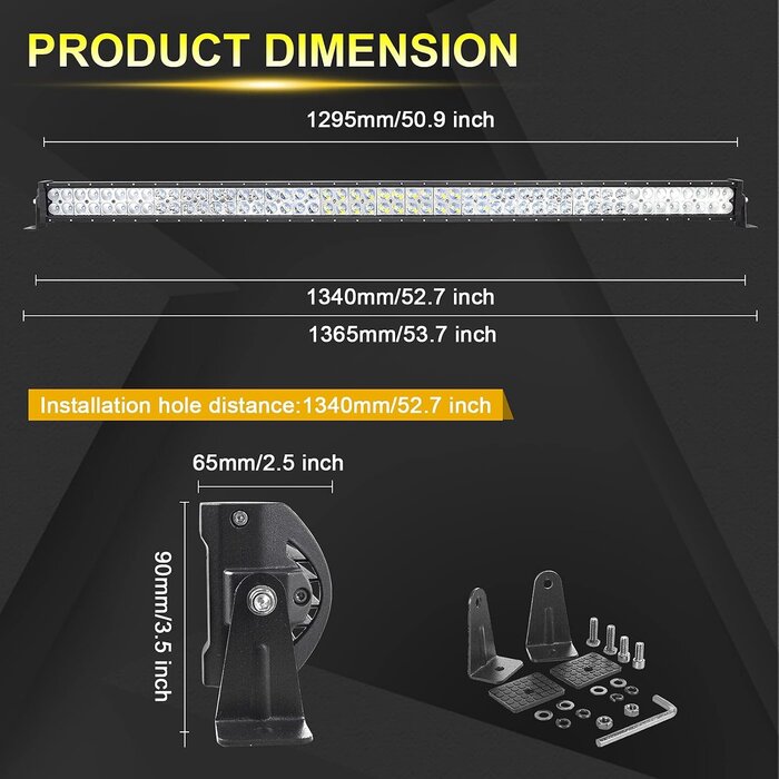 Rampe LED Offroad 132cm 300W : Jusqu'à 29% de réduction sur votre éclairage