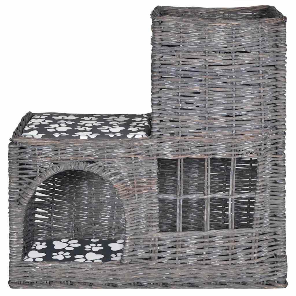 Vidaxl Maison pour chat en osier avec coussin - Jusqu'à -34% sur une sélection