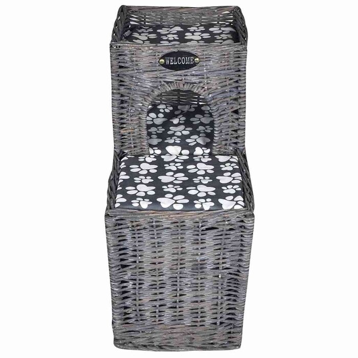 Vidaxl Maison pour chat en osier avec coussin - Jusqu'à -34% sur une sélection