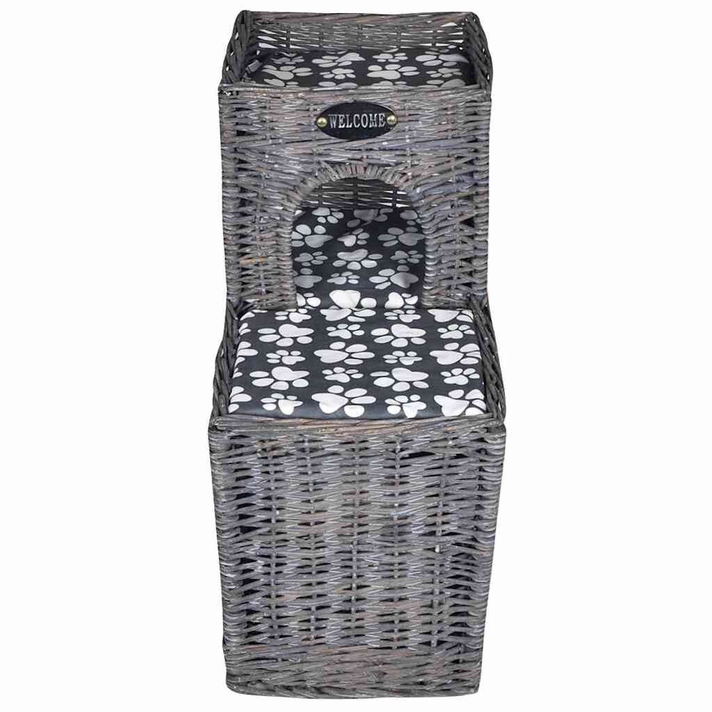 Vidaxl Maison pour chat en osier avec coussin - Jusqu'à -34% sur une sélection