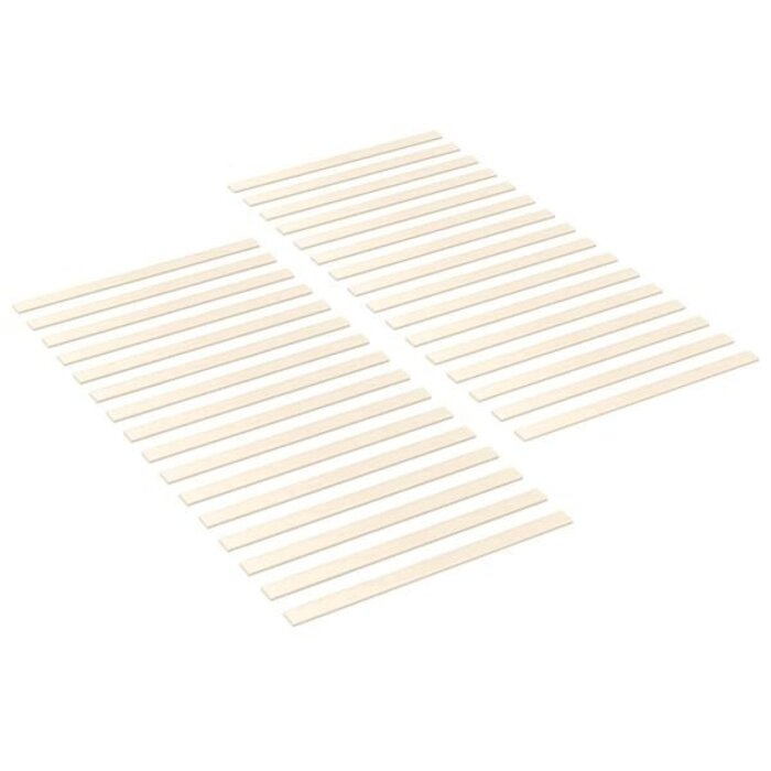 Sommier 32 lattes en bois de pin massif 90x6cm - Jusqu'à -34%