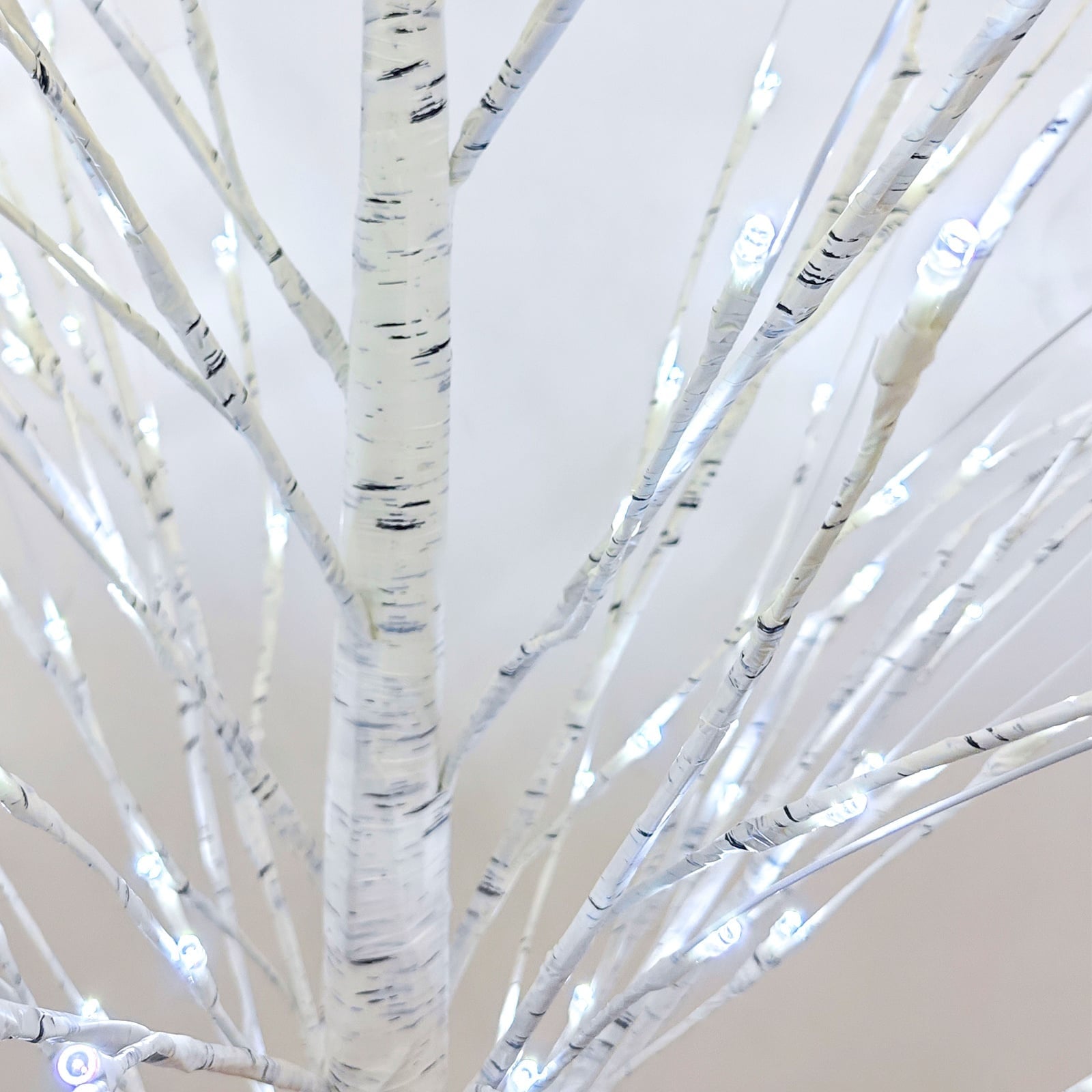 Bouleau artificiel lumineux 120 cm - LED blanc chaud - Jusqu'à -33%