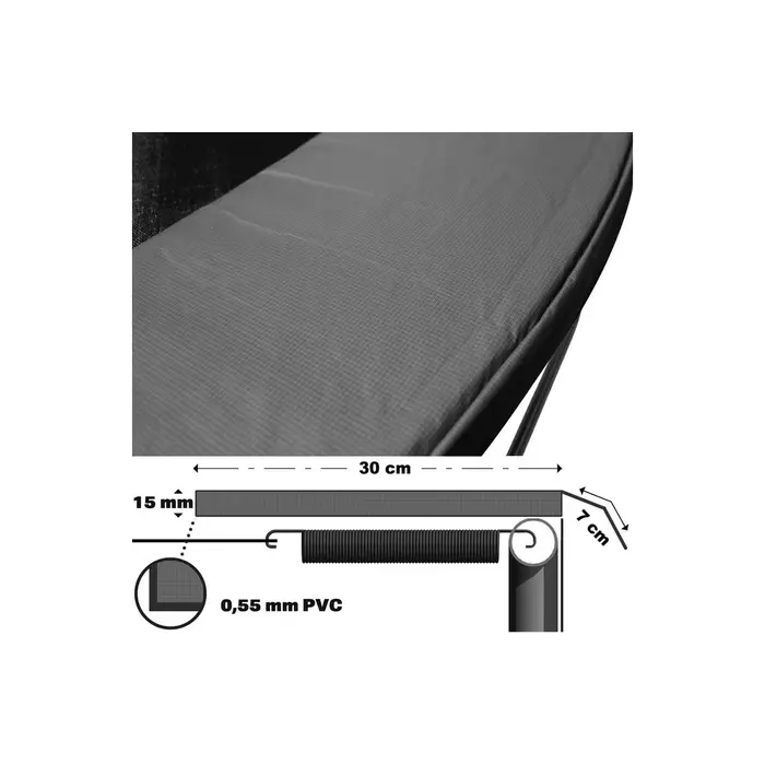Coussin de protection trampoline 366 cm - Jusqu'à 33% de remise