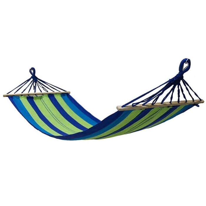 Hamac simple 200x80 cm coton rayé - Jusqu'à -17% sur les retours