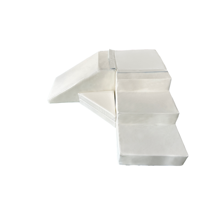 Ensemble Toboggan Modulaire en Mousse - Blanc - Jusqu'à -20%