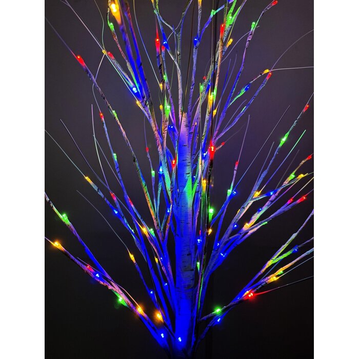 Sapin lumineux effet bouleau 180 cm - 144 LED - Jusqu'à 34% de remise